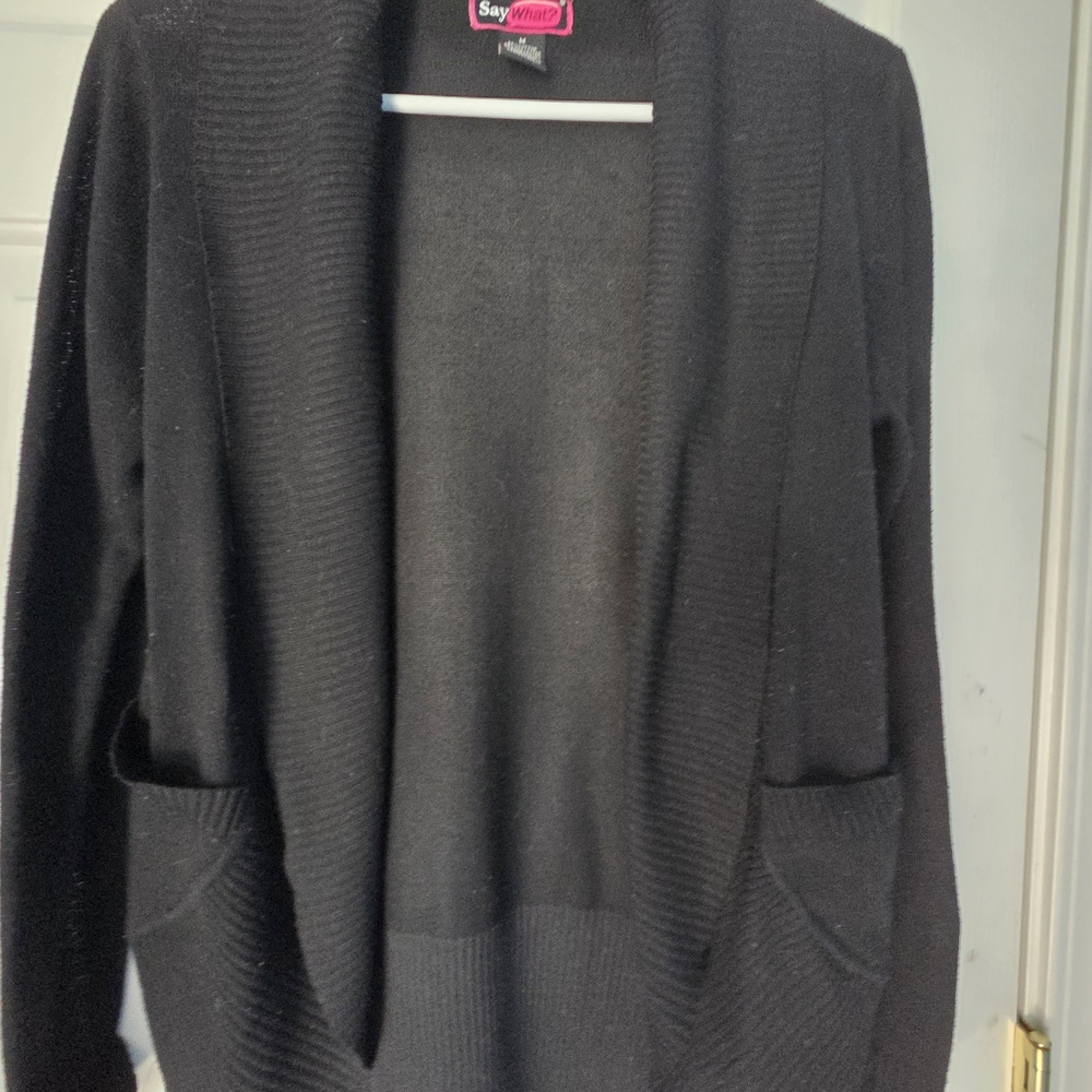Say What? Women's Black Sweater